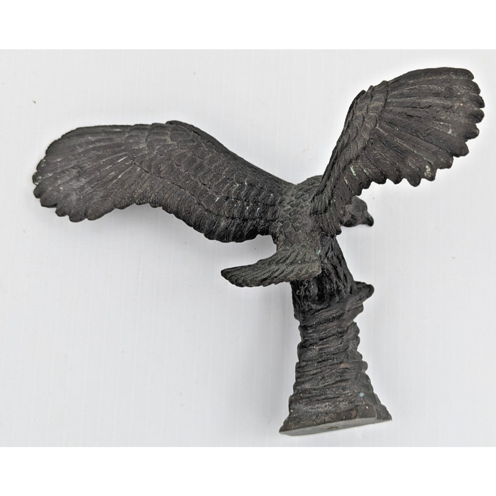 Vintage Bronze Metal Eagle Topper Finial Solid 4-3/4" H - Picture 7 of 13